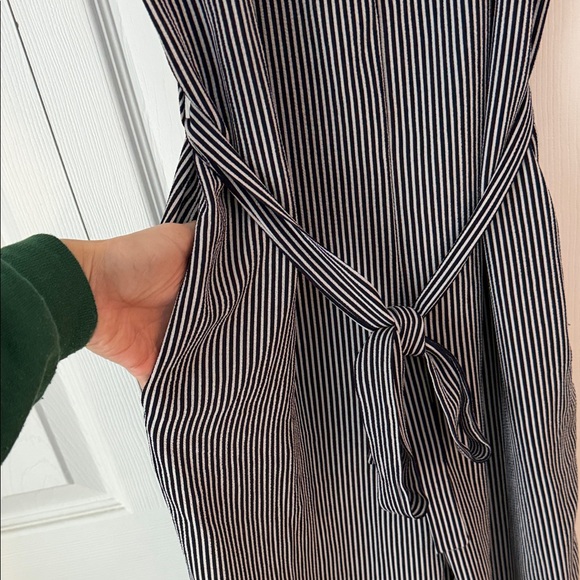Monteau Black and White Striped Jumpsuit - Picture 5 of 8